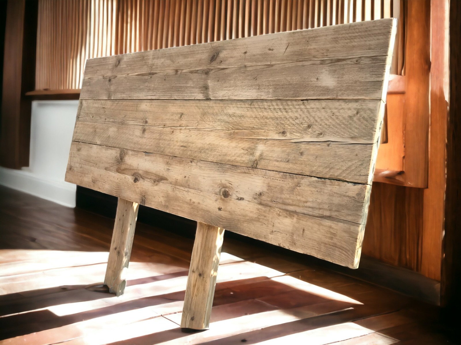 Head Board Using Reclaimed Environmentally Friendly Scaffold Boards – Single / D Item image 6