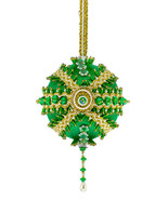 The Cracker Box  Inc Christmas Ornament Kit Queen of the Nile on Emerald - $31.50