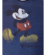 Disney Parks Haynes Vintage Style Mickey Mouse Graphic Blue T-Shirt Size... - £7.82 GBP