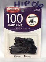 Red By Kiss 100 Hair Pins Ball Tips # HIP06 2.5in X 50pcs, 1.75in X 5pcs - £0.99 GBP