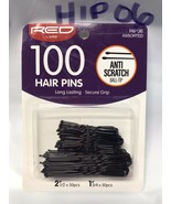 RED by Kiss 100 HAIR PINS BALL TIPS # HIP06  2.5in x 50pcs, 1.75in x 5pcs - $1.25