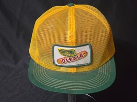Vintage DEKALB SEED Patch Hat - Snapback Trucker Full Mesh Cap - ONE SIZ... - £9.68 GBP