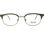 Hugo Boss Eyeglasses Frames HB11004 BR Brown Round Narrow Full Rim 49-19... - £54.36 GBP