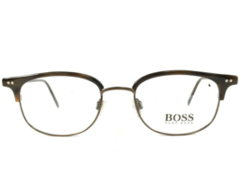 Hugo Boss Eyeglasses Frames HB11004 BR Brown Round Narrow Full Rim 49-19-140 - £54.50 GBP