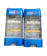 2 Gillette Clear Shield 72hr Sweat Protection Gel Clase Mundial 3.8oz Ea... - £19.51 GBP