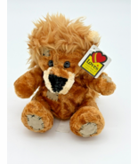 Love’s Travel Stop Lion Plush Stuffed Animal Patchwork Patches Tag Attac... - $26.40 CAD