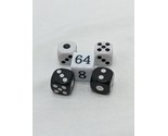 Lot Of (5) Black And White Dice - £7.00 GBP