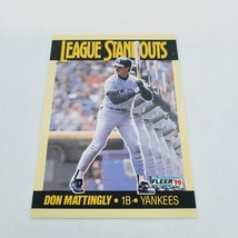 1990 Fleer Don Mattingly League Standouts Baseball Card #2 Insert (Yankees) - £3.70 GBP