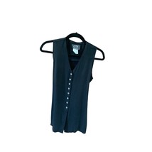 City Triangles Womens Size 5 Sleeveless y2k Tank Dress Shirt Button Up Cardigan - £13.44 GBP