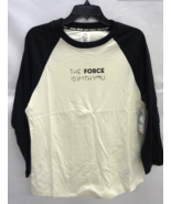 Star Wars Adult XL The Force Is With You Raglan Baseball Shirt  Disney - €13,75 EUR
