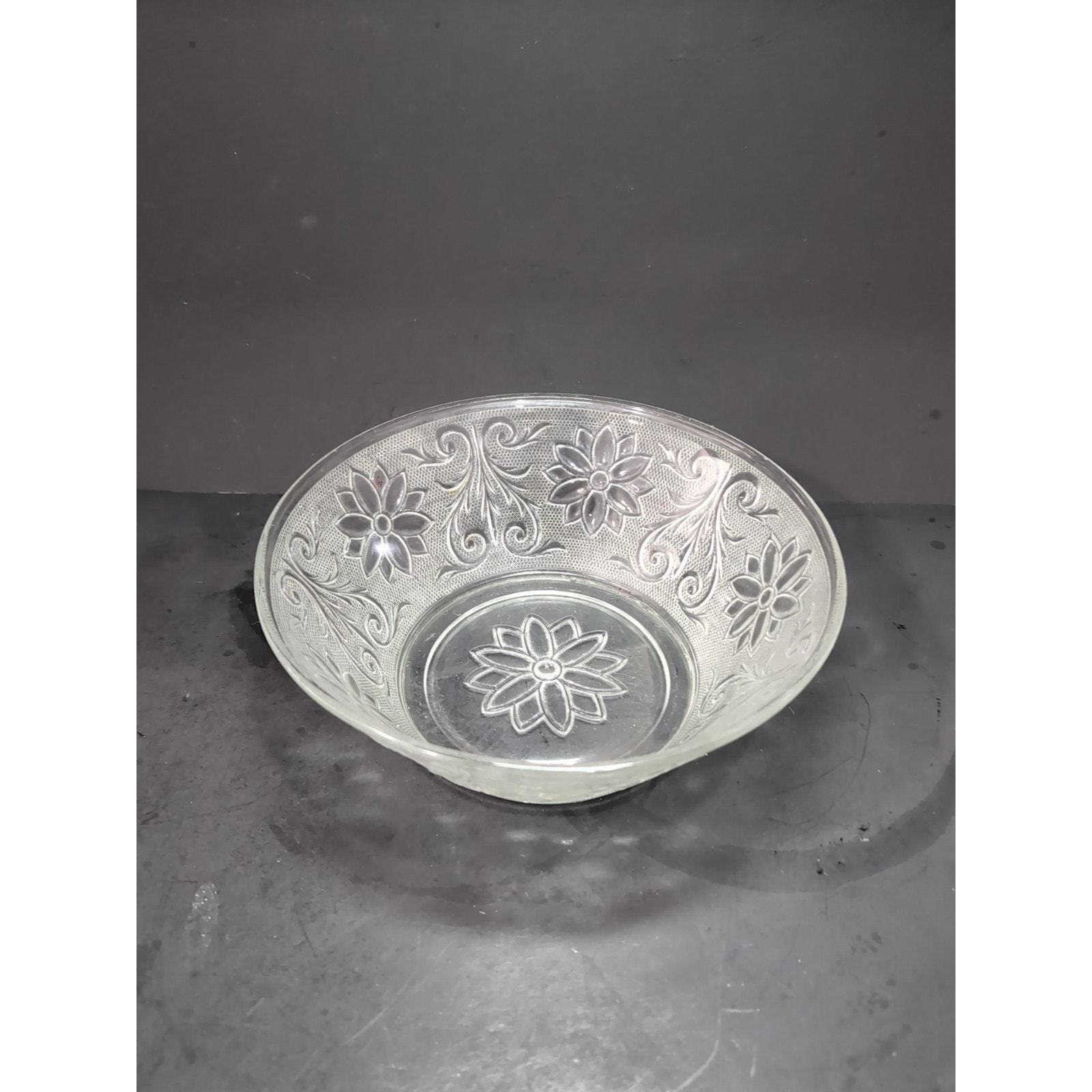 Vintage Tiara Indiana Glass Clear Sandwich Bowl, Vegetable Serving Bowl,... - $14.85