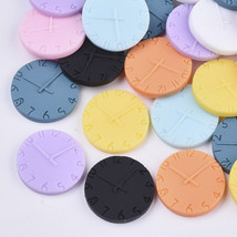 10 Resin Clock Cabochons Pastel Steampunk Supplies Set Mixed Lot 25mm Flatback - £2.78 GBP