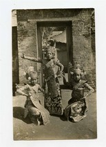 3 Young Girls Thai Dancers Black and White Photo 1930&#39;s - $27.72