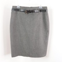 Apt. 9 Women&#39;s 12 Gray Tweed Knee-Length High-Rise Straight Pencil Skirt w/ Belt - £11.07 GBP