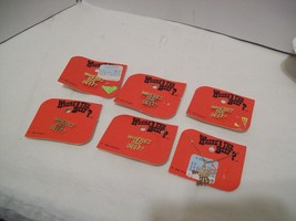 Lot of 5 Vtg 1984 Wendy&#39;s Restaurant  Advertising Pin Where&#39;s The Beef + 1 Neckl - £13.22 GBP