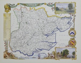Essex map - Framed Picture - 12&quot; x 16&quot; - £40.33 GBP