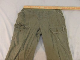 Adult Women&#39;s We&#39;re Together Green Maternity Cargo Pants Olive Color 32009 - £14.50 GBP