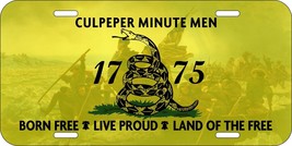 Don&#39;t Tread Culpeper Minute Men Washington Assorted Printed Metal License Plate - £10.47 GBP