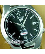 Seiko 5 Automatic SNK623 SNK623K1 Men&#39;s Day Date Black Dial Steel Watch - $2,328.68 MXN
