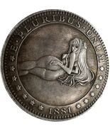 Ästhetische Schönheit 1881: Einzigartige Fantasy-Medaille mit Frauenfigur - $13.30