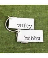 Wifey and Hubby Keychain Set - Valentines Day Gift - $18.95