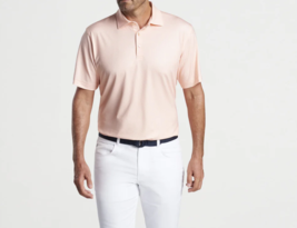 Peter Millar Tesseract Performance Jersey Polo Orange ( M ) - $98.97