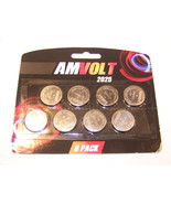 AMVOLT 2025 3V Lithium Batteries 8 Pack  - £4.71 GBP