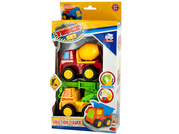 Primary image for Case of 4 - Mini Construction Friction Truck Set