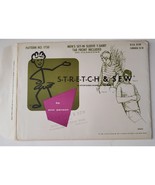 Stretch &amp; Sew 1967 pattern #1750 Men&#39;s set-in Sleeve T shirt Tab Front I... - $15.20