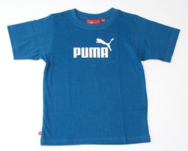 Puma Signature Teal Short Sleeve Tee T Shirt Little Boy's Size 4 NWT - $19.79