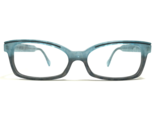 Vintage Cecile Eyeglasses Frames 177-0713/29 Ice Blue Gray Ribbed 50-14-135 - $111.98