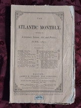 ATLANTIC Monthly magazine June 1871 Wilson Flagg Lacy Larcom Hiram Rich  - £12.80 GBP