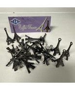 20 Eiffel Tower 1.5” PEWTER Charm Pendant Necklace Findings Bracelet Craft - $9.46 CAD