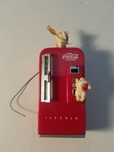 1989 Vintage Coca Cola Vending Machine Christmas Ornament By Enesco - £12.02 GBP