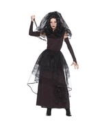 Goth Dark Bride Costume Med 10-12 Black Widow Day of Dead Senorita Frank... - $27.68 CAD
