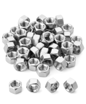 Bates Stainless Steel Hex Nuts 3/8-16, 50 Pack, Durable Hardware Fasteners - £10.98 GBP