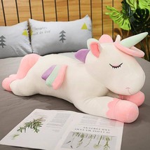 Pegasus Stuffed Animals - White/Green/Pink Angel Unicorn Plush Toys For Kids, Cu - £26.60 GBP