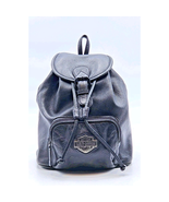 Genuine Harley Davidson Black Leather Backpack Pebble Grain Adjustable S... - €68,99 EUR