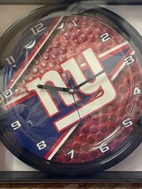 NFL New York Giants Football Clock Wall Office Man Cave - £18.62 GBP