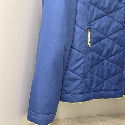 The North Face Women’s Size Large Blue Puffer Jacket - Green Sherpa Insulated Item image 5