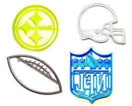 Pittsburgh Steelers NFL Football Logo Set Of 4 Cookie Cutters USA PR1091 - £9.39 GBP