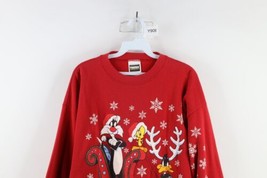 Vtg 90s Looney Tunes Womens Large Christmas Tweety Bird Crewneck Sweatshirt USA - £46.42 GBP