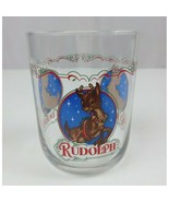 Rudolph The Red Nosed Reindeer Christmas Drinking Juice Glass 4.5&quot; Tall - €8,48 EUR