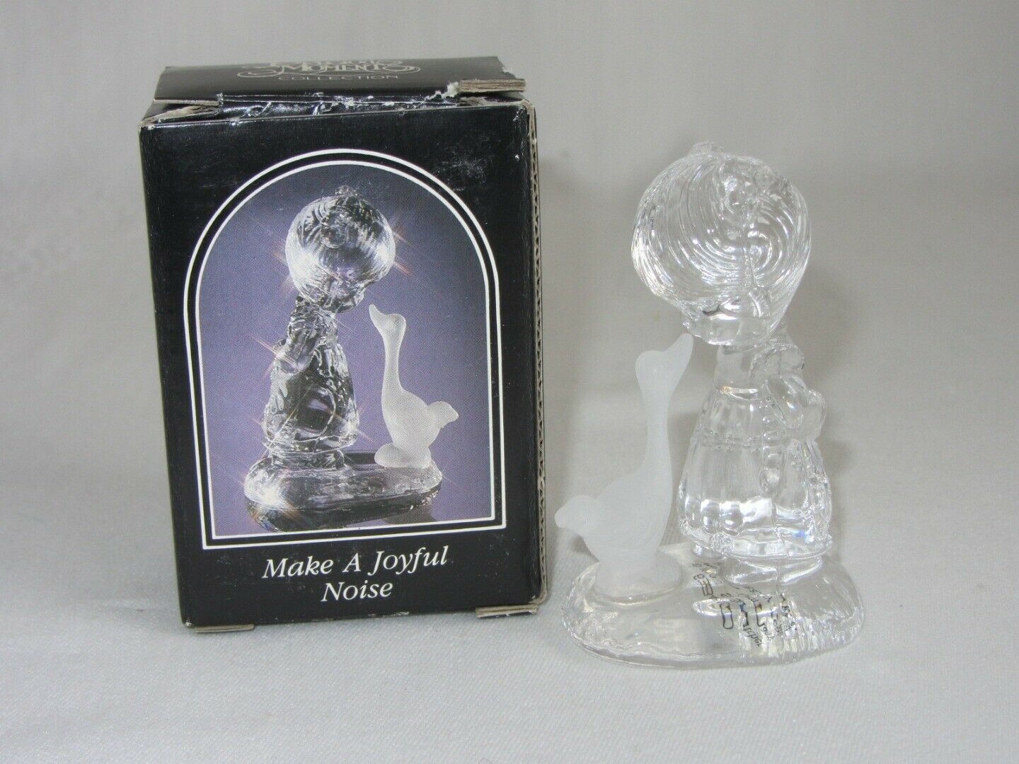 Primary image for Precious Moments Lead Crystal Figurine Make A Joyful Noise 1990 634840
