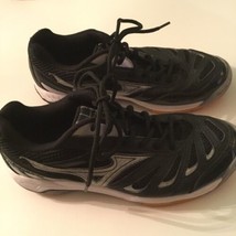 Mizuno shoes Size 7.5 volleyball Wave Rally black sports athletic ladies womens - £19.14 GBP