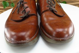 Rockport Shoes Sz 9.5 M Brown Derby Oxfords Leather Men - £30.74 GBP