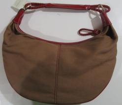 Liz Claiborne Purse Handbag Bethany Brown/Red Banana Vintage NEW NWT - $534.30 MXN