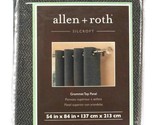 1 Count Allen &amp; Roth 0569002 Silcroft Gun Metal 52&quot; X 84&quot; Grommet Top Panel - $31.99