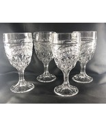 Zajecar D’Adriana Luna Hand Cut Crystal Goblets Set of Four Excellent Co... - €73,31 EUR