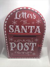 Red Christmas Letters to Santa Post Box Opens&amp; Closes  Festive - $32.62 CAD